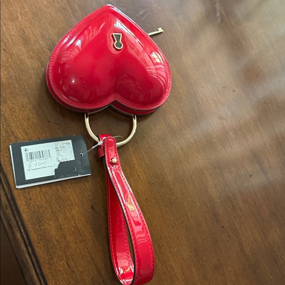 Kate Spade Glossy Red Heart Wristlet - Picture 5 of 6